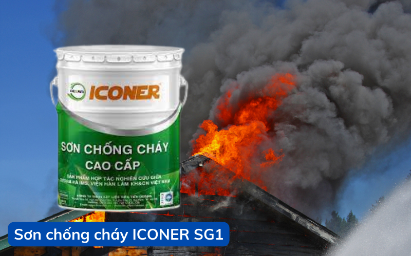 Sơn chống cháy ICONER SG1 cho thép