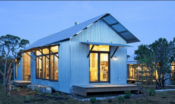 nhà cấp 4 khung sắt mái tôn